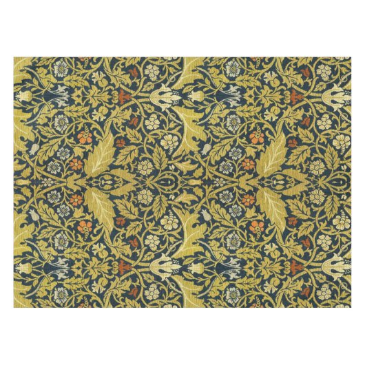 Morris Acanthus verlaat Twining Stem Flowers Tapij Tafelkleed (Voorkant (Horizontaal))