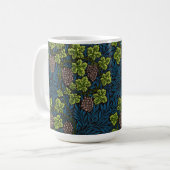 Morris - Antiek 1873 Druif & Leave & Vine Pattern Koffiemok (Voorkant links)