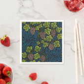 Morris - Antiek 1873 Druif & Leave & Vine Pattern Servet (Insitu)