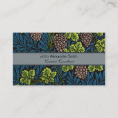 Morris - Antiek 1873 Druif & Leave & Vine Pattern Visitekaartje (Voorkant)