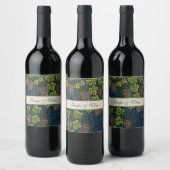 Morris - Antiek 1873 Druif & Leave & Vine Pattern Wijn Etiket (Flessen)