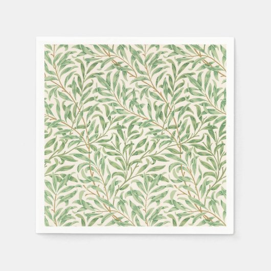 Morris - Antiek wilgenbladeren & vertakkingen Patr Servet (Voorkant)