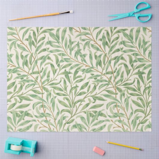 Morris - Antiek wilgenbladeren & vertakkingen Patr Tissuepapier (Craft)