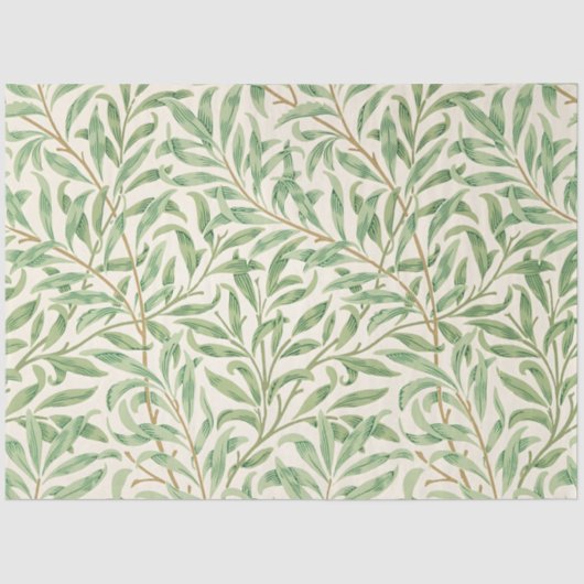 Morris - Antiek wilgenbladeren & vertakkingen Patr Tissuepapier (Voorkant)