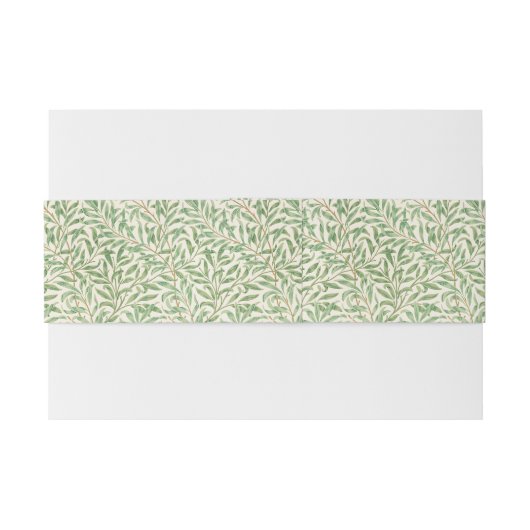 Morris - Antiek wilgenbladeren & vertakkingen Patr Uitnodigingen Wikkel (Achterkant Voorbeeld)