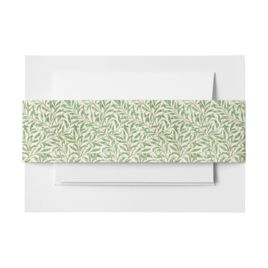 Morris - Antiek wilgenbladeren & vertakkingen Patr Uitnodigingen Wikkel (Voorkant Voorbeeld)