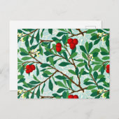 Morris - Arbatus, berry red, beroemd patroon, Briefkaart (Voorkant / Achterkant)