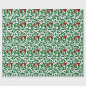 Morris - Arbatus, takken met rode bessen Cadeaupapier (Vlak)