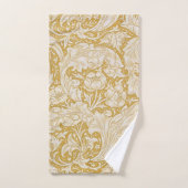 Morris Bachelor's Button Flower & Golden Stems Bad Handdoek (Handdoek)