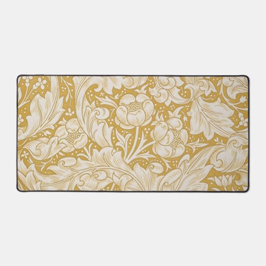 Morris Bachelor's Button Flower & Golden Stems Bureaumat (Voorkant)