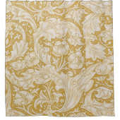 Morris Bachelor's Button Flower & Golden Stems Douchegordijn (Voorkant)