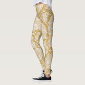 Morris Bachelor's Button Flower & Golden Stems Leggings (Links)