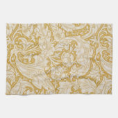 Morris Bachelor's Button Flower & Golden Stems Theedoek (Horizontaal)