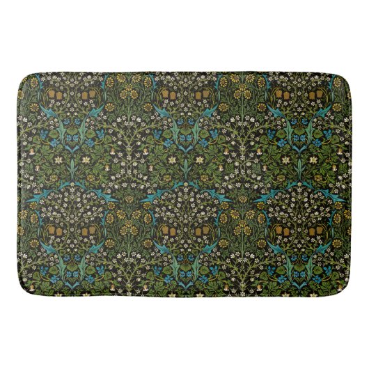Morris Black Achtergrond  Blackthorn Pattern Badmat (Voorkant)