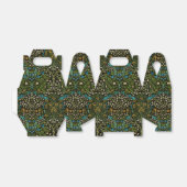 Morris Black Achtergrond Blackthorn Pattern Bedankdoosjes (Uitgevouwen)