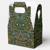 Morris Black Achtergrond Blackthorn Pattern Bedankdoosjes (Geopend)