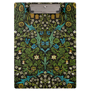 Morris Black Achtergrond  Blackthorn Pattern Klembord