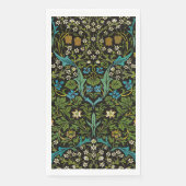 Morris Black Achtergrond  Blackthorn Pattern Servet (Voorkant)
