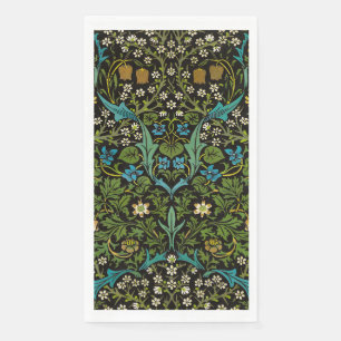 Morris Black Achtergrond Blackthorn Pattern Servet