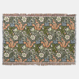 Morris BlackBackground 1896 Compton Floral Pattern Deken