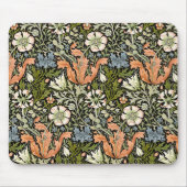 Morris BlackBackground 1896 Compton Floral Pattern Muismat (Voorkant)