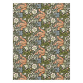 Morris BlackBackground 1896 Compton Floral Pattern Tafelkleed (Voorkant)