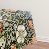 Morris BlackBackground 1896 Compton Floral Pattern Tafelkleed (Voorbeeld)