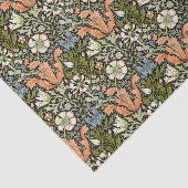 Morris BlackBackground 1896 Compton Floral Pattern Tissuepapier (Detail)