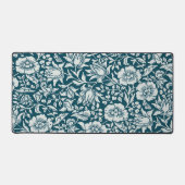 Morris  Blauw & Wit Bloempatroon Bureaumat (Voorkant)