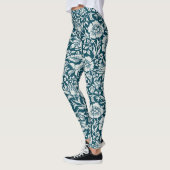 Morris  Blauw & Wit Bloempatroon Leggings (Links)
