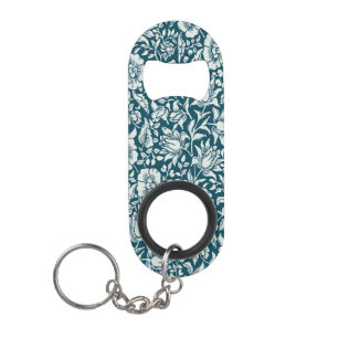 Morris Blauw & Wit Bloempatroon Mini Flessenopener