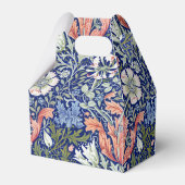 Morris Blauwe Achtergrond 1896 Compton Bloemenpatr Bedankdoosjes (Achterkant)