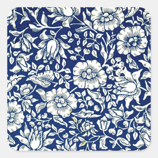Morris - Blauwe Mallow Sticker Blad (Voorkant)