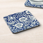 Morris - Blauwe Malva Drankjes Onderzetter (Linkerzijde)