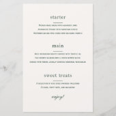 Morris Bloementuin Bruiloft Menu Kaart (Voorkant)