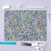 Morris Blue Achtergrond Antiek Pomegrana Patroon Tissuepapier (Craft)