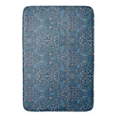 Morris Blue Achtergrond  Blackthorn Pattern Badmat (Voorkant Verticaal)