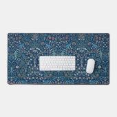 Morris Blue Achtergrond  Blackthorn Pattern Bureaumat (Keyboard & Muis)