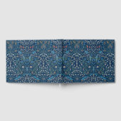 Morris Blue Achtergrond Blackthorn Pattern Gastenboek (Volledig)