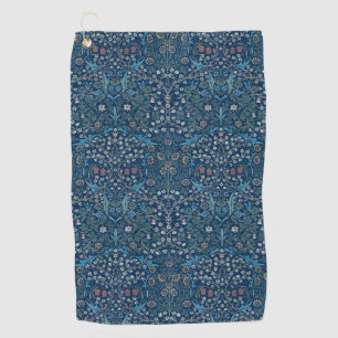 Morris Blue Achtergrond  Blackthorn Pattern Golfhanddoek