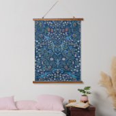 Morris Blue Achtergrond Blackthorn Pattern Hangend Wandkleed (Slaapkamer)