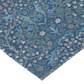 Morris Blue Achtergrond Blackthorn Pattern Korte Tafelloper (Hoek)