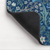 Morris Blue Achtergrond Blackthorn Pattern Muismat (Hoek)