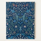 Morris Blue Achtergrond Blackthorn Pattern Planner (Achterkant)