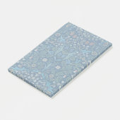 Morris Blue Achtergrond Blackthorn Pattern Post-it® Notes (Schuin)