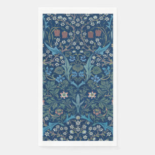Morris Blue Achtergrond Blackthorn Pattern Servet