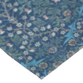 Morris Blue Achtergrond Blackthorn Pattern Tafelkleed (Gekanteld)