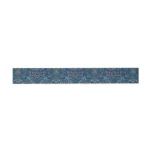 Morris Blue Achtergrond  Blackthorn Pattern Uitnodigingen Wikkel (Vlak)