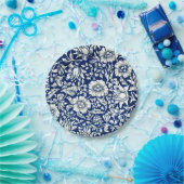 Morris - Blue Mallow, beroemd patroon, Papieren Bordje (Feest)