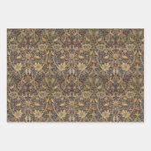 Morris Brown Birds Dove Pauw en Draak Inpakpapier Vel (Voorkant)